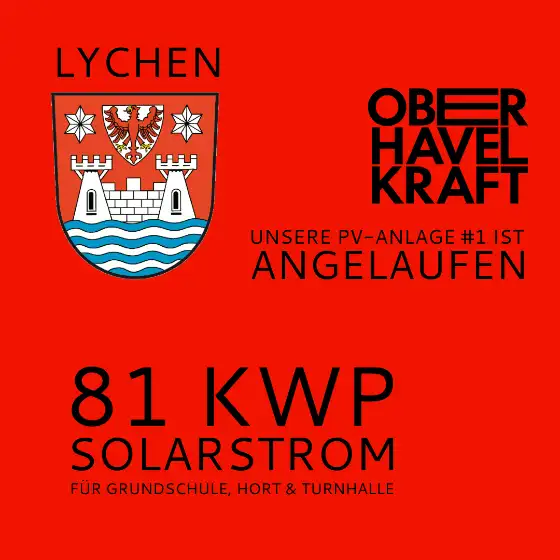PV Hort Lychen läuft!